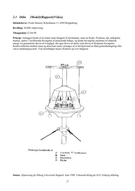 01.11.2002: Bølgekraftforeningens Konceptkatalog. - Waveenergy.dk