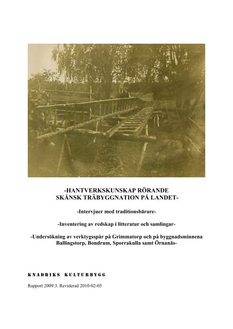 Hntvrksknsk rappREV20100205.pdf - Knadriks Kulturbygg