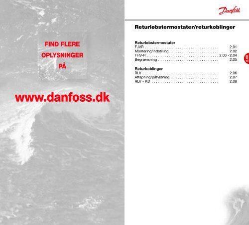 Danfoss A/S | VVS-guiden | Kapitel 2.00 - Danfoss Varme