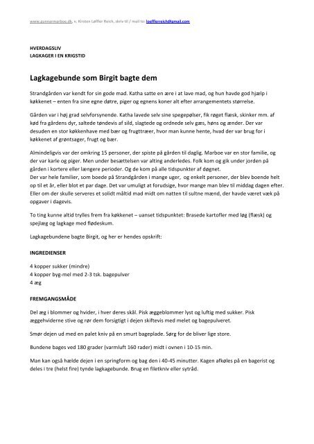 Lagkagebunder som Birgit bagte dem - Gunnarmarboe.dk