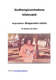 Bhagavatha Vahini - Sai Baba på Dansk