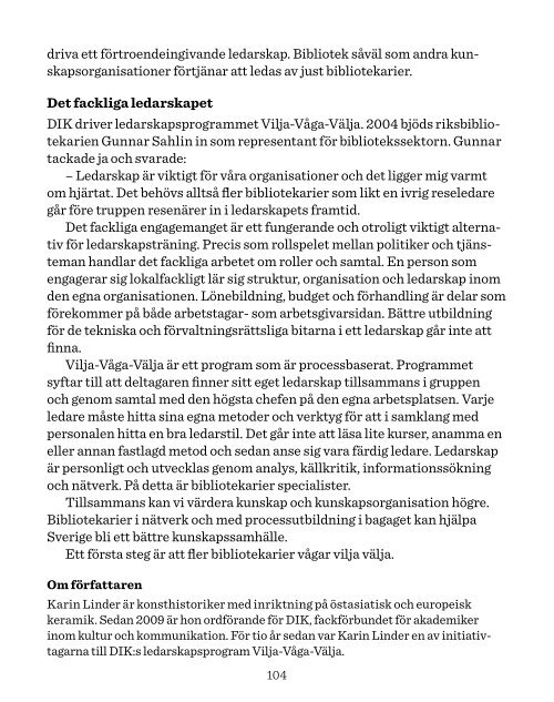 Ledarskap och lidelse - Kungliga biblioteket