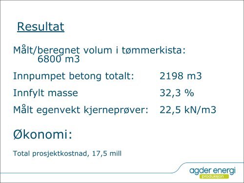 Injisering av tømmerkistedam - Energi Norge