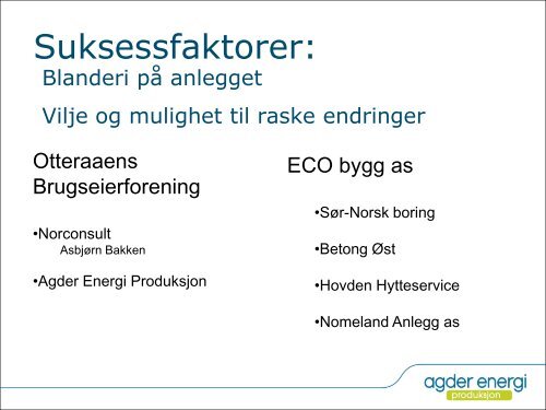 Injisering av tømmerkistedam - Energi Norge