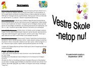 Vestre Skole - netop nu! sep10 - Vestre skole, Odense