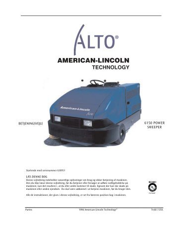 AMERICAN-LINCOLN - Nilfisk PARTS