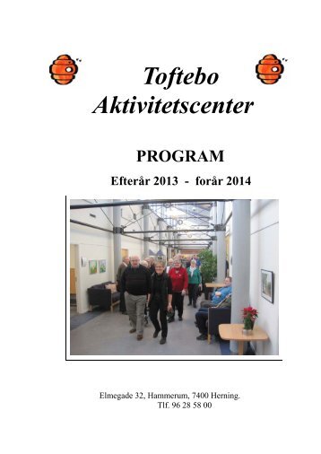 Toftebo Aktivitetscenter - program 2013-14 - Herning Kommune