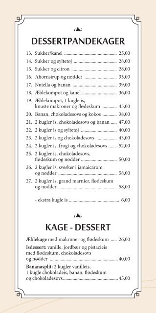 Klik for at se vores menukort - Genner Hoel