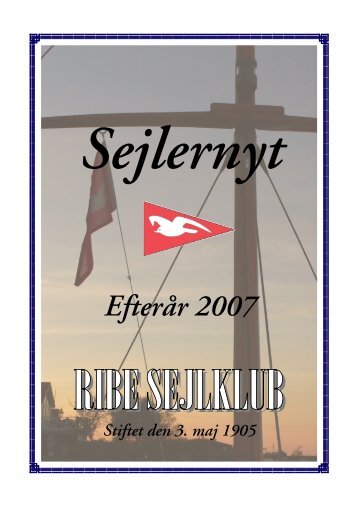 Sejlernyt efterår 2007 - Ribe Sejlklub