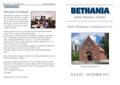 Bethania, Indre Mission i Herlev