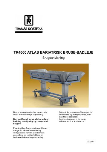 Brugsvejledning - Handicare.dk