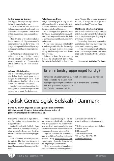 2003-4 slægt & data.pdf - DIS-Danmark