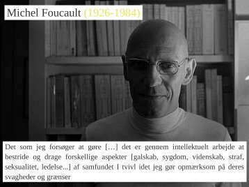 Michel Foucault (1926-1984)