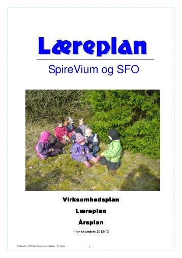 SpireViums virksomhedsplan/læreplan - Sdr. Vium Friskole