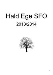 Hald Ege SFO 2013/2014 - Hald Ege Skole