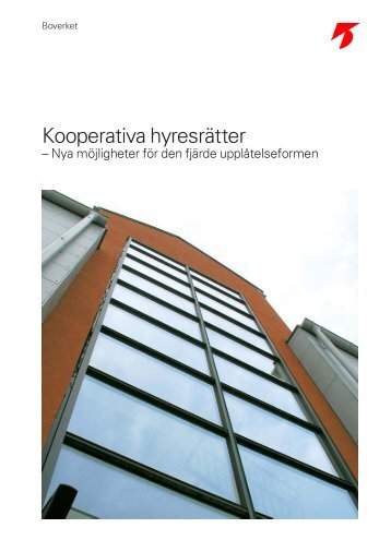 Kooperativa hyresrätter - Boverket