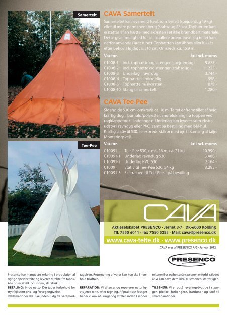 Cava telte 2012 - Spejdernet