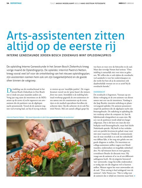 Lees het hele interview (pdf) - De Jonge Orde