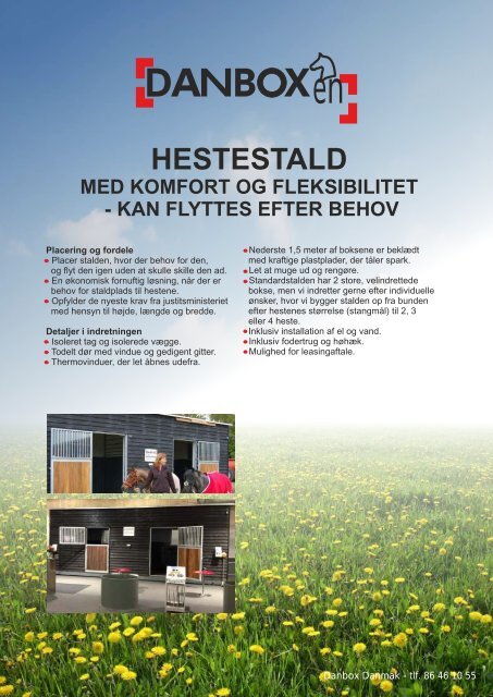 Hestestald og inventar - Danbox Danmark Aps