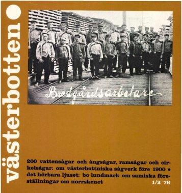 200 vattensågar och ångsågar, ramsågar och cir - Västerbottens ...