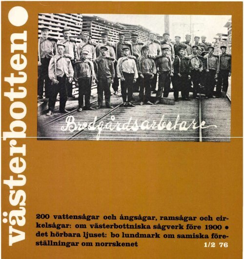 200 vattensågar och ångsågar, ramsågar och cir - Västerbottens ...