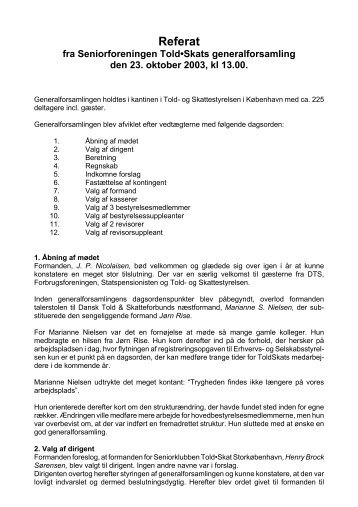 Referat - Dansk Told & Skatteforbund