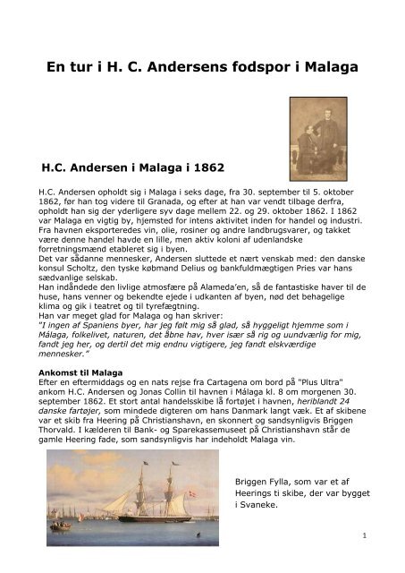 En tur i H. C. Andersens fodspor i Malaga