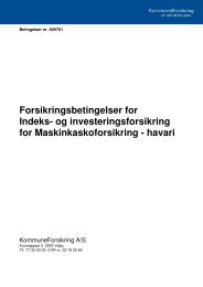 Forsikringsbetingelser for Indeks- og investeringsforsikring for ...