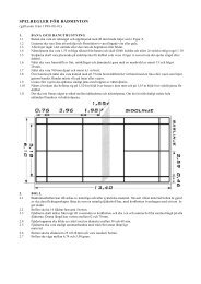SPELREGLER FÖR BADMINTON