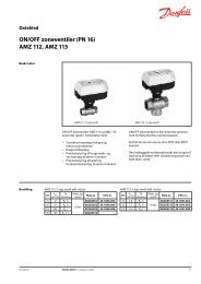 ON/OFF zoneventiler (PN 16) AMZ 112, AMZ 113 - Danfoss Varme