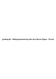 Offline PDF-udgave - Objektorienteret programmering i Java