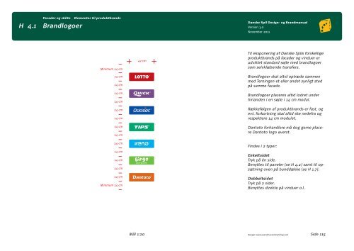 Hele designmanualen kan du se her - Danske Spil