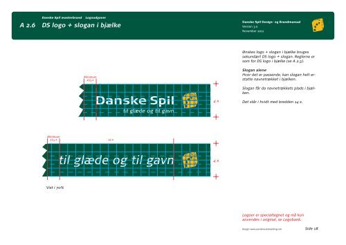 Hele designmanualen kan du se her - Danske Spil