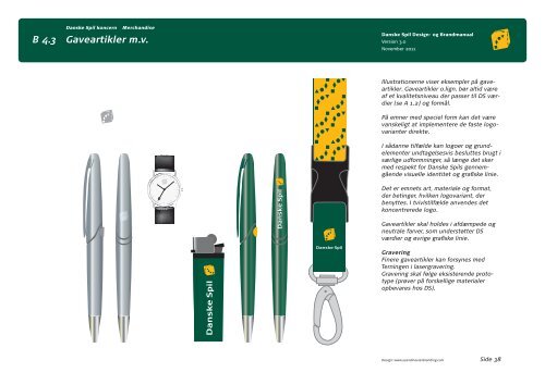 Hele designmanualen kan du se her - Danske Spil