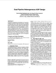 Dual-pipeline heterogeneous ASIP design - School of Computer ...