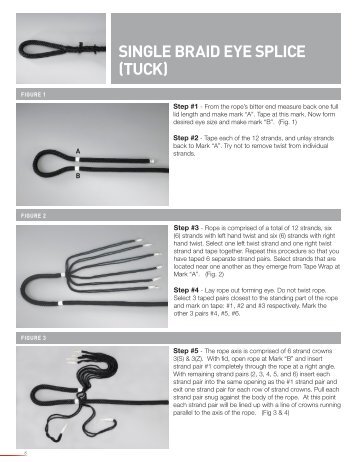 SINGLE BRAID EYE SPLICE (TUCK)