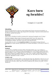 Mammen Friskole Torsdagsbrev 2010-03-11