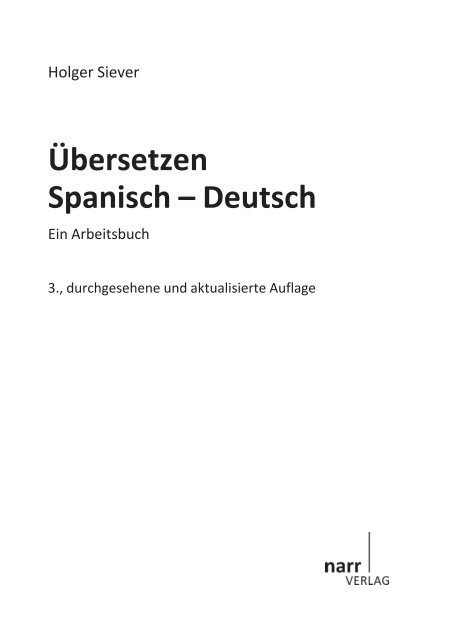 Übersetzen Spanisch-Deutsch - Narr