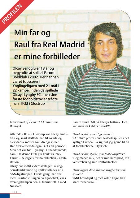 Farum Boldklub • Medlemsblad • Nr.11 • Forår 2003