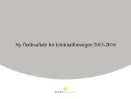 Ny flerårsaftale for kriminalforsorgen 2013-2016 - Justitsministeriet