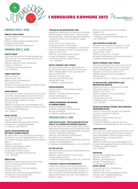 program for Sundhedsugen 2013 - Norddjurs Kommune