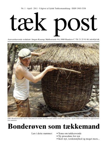 Bonderøven som tækkemand - Jydsk Tækkemandslaug . Stråtag