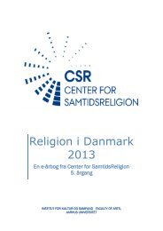 Religion i Danmark 2013 - Center for Samtidsreligion - Aarhus ...