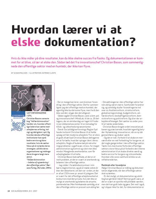 Socialrådgiveren nr. 20-2007 - Dansk Socialrådgiverforening
