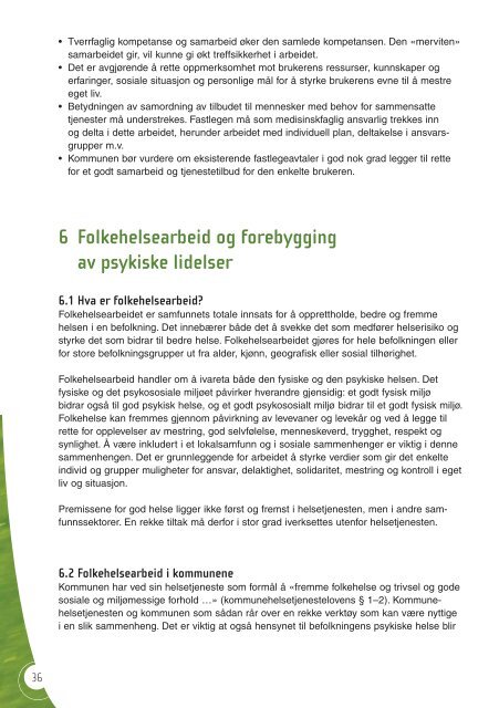 Veileder - psykisk helsearbeid for voksne i kommunene