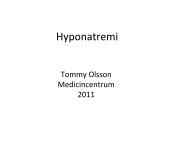 Hyponatremi - AnestesiNorr