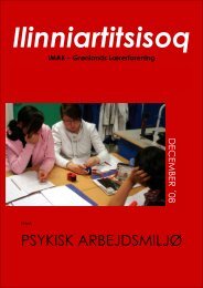 PSYKISK ARBEJDSMILJØ - Lærernes fagforening i Grønland