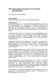 Opkrævning af provision for kommunal garantistillelse - Jammerbugt ...