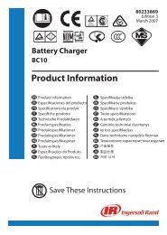 Product Information Manual, Battery Charger, Model BC10