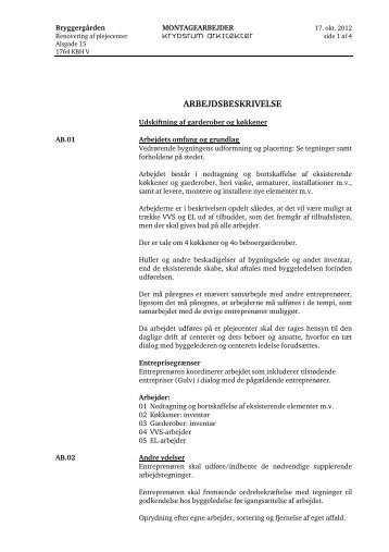 ARBEJDSBESKRIVELSE - F.wood-supply.dk